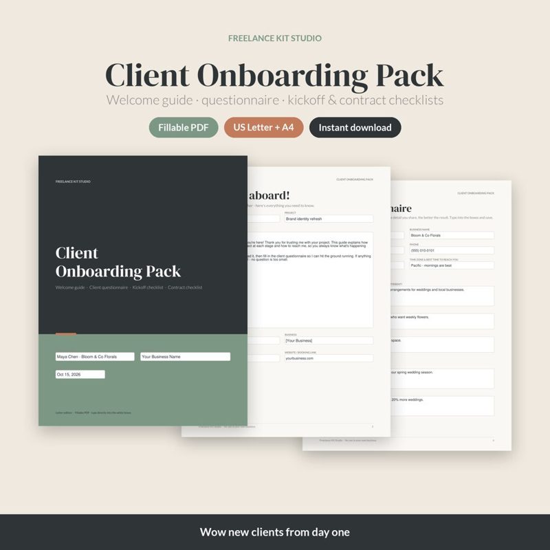 Client Onboarding Pack preview