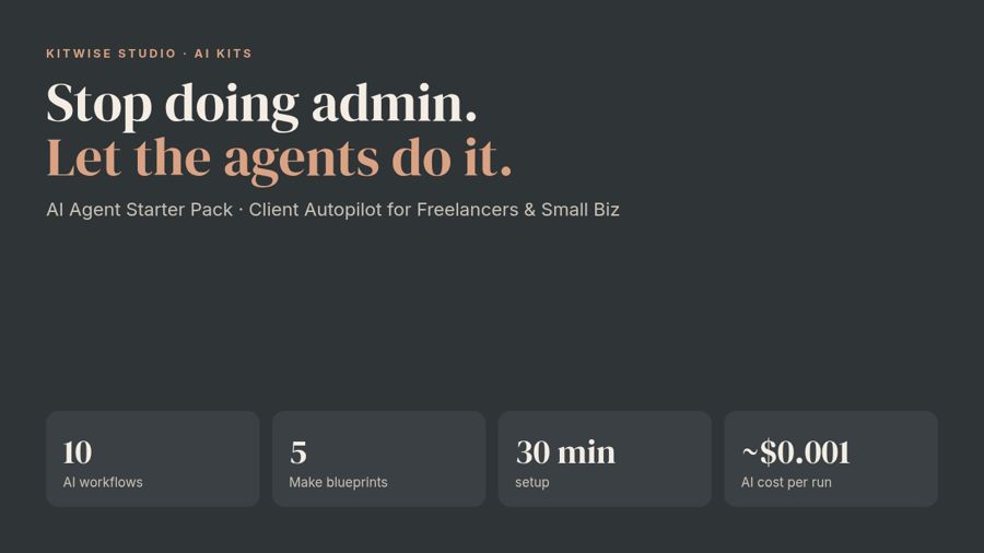 AI Agent Starter Pack, what it handles for you