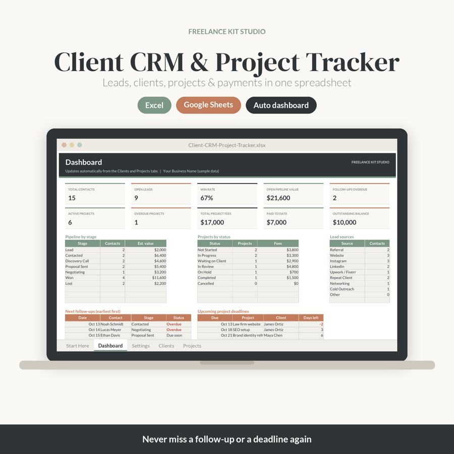 Client CRM & Project Tracker – cover