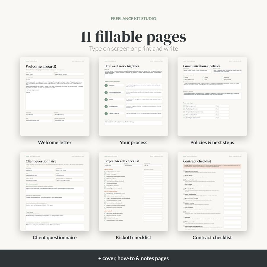 Client Onboarding Pack – whats included